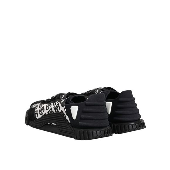 Dolce & Gabbana Black Logo Nylon Low Top NS1 Sneakers Men's Shoes (Pre-Owned)